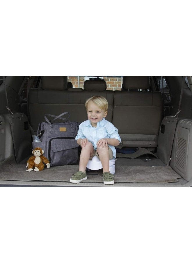 Kalencom Potette Premium 2-in-1 Complete Potty set - Travel Potty, Home Potty with 3 super absorbent disposable liners with magic disappearing ink
