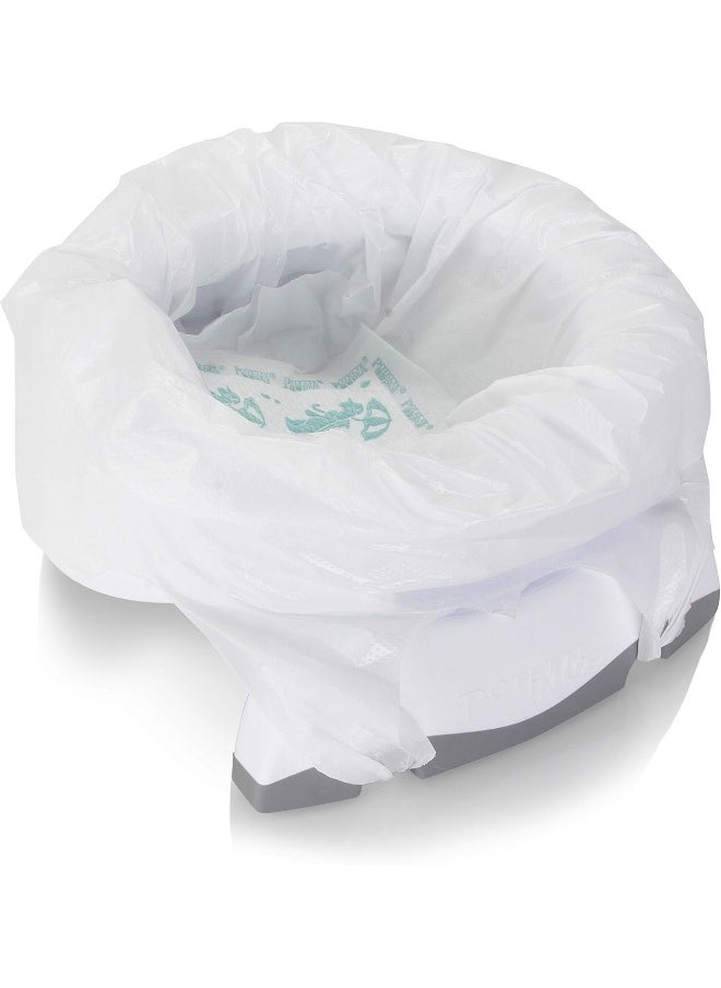 Kalencom Potette Premium 2-in-1 Complete Potty set - Travel Potty, Home Potty with 3 super absorbent disposable liners with magic disappearing ink