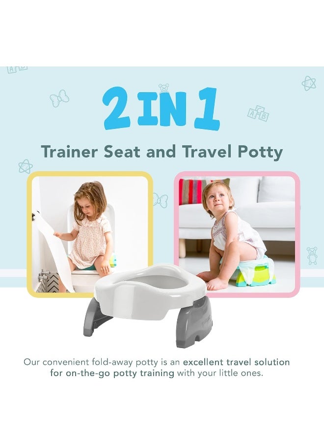 Kalencom Potette Plus 2-in-1 Travel Potty and Trainer Seat
