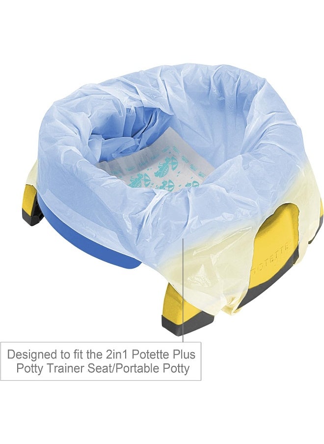 Kalencom Potette Plus Potty Seat Liners with Magic Disappearing Ink Value Box - 90 Liners