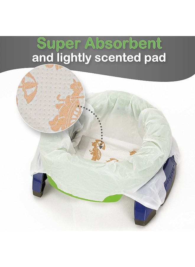Kalencom Potette Plus Potty Seat Liners with Magic Disappearing Ink Value Box - 90 Liners