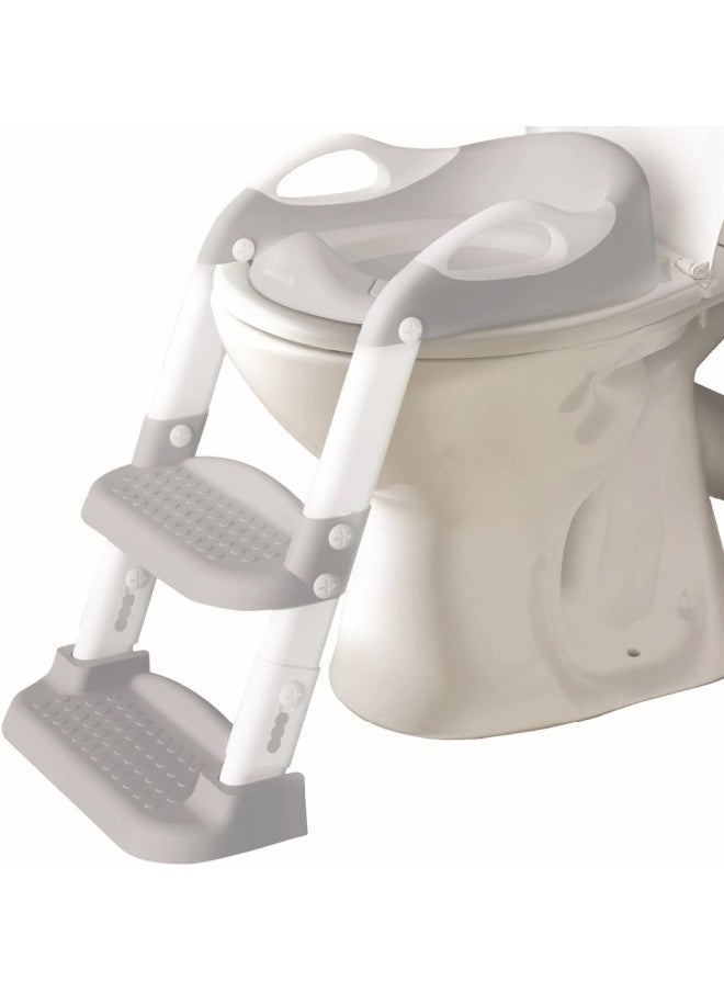 Potty Training Ladder - Soft Cushioned Seat, Adjustable Height, Collapsible, Non-Slip with Splash Guard - Ready Step Go! - Jool Baby