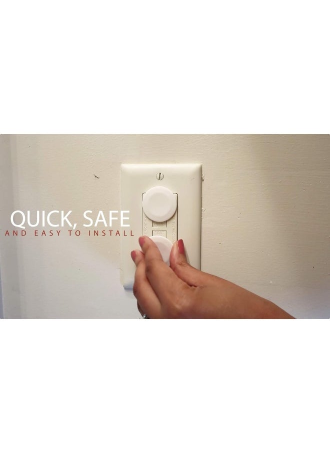 vmaisi Outlet Covers ChildProof Plug Protector - Baby Proofing Electrical Safety Outlet Plugs - (White, 38 Pack)