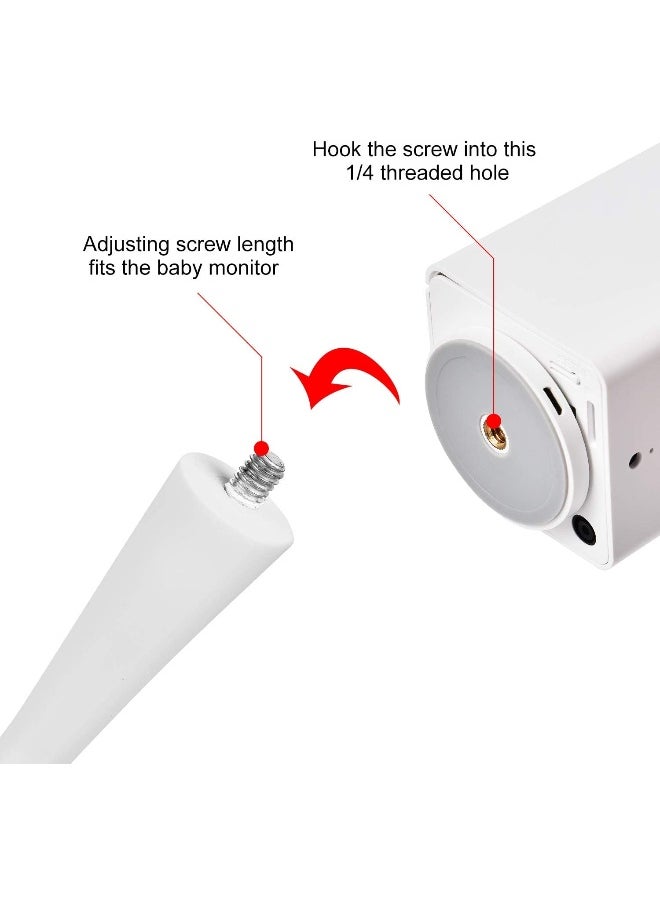 iTODOS Baby Monitor Mount for Arlo, Motorola Baby Monitor and Most Universal Monitors Camera, Versatile Twist Mount Without Tools or Wall Damage