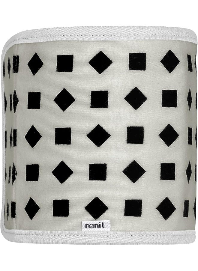 Nanit Breathing Wear Band – Works with Nanit Pro Baby Monitor to Track Breathing Motion Sensor-Free, Like Your Hand On Their Heart from Anywhere, 100% Cotton, Size Small, 0-3 Months, Pebble Grey