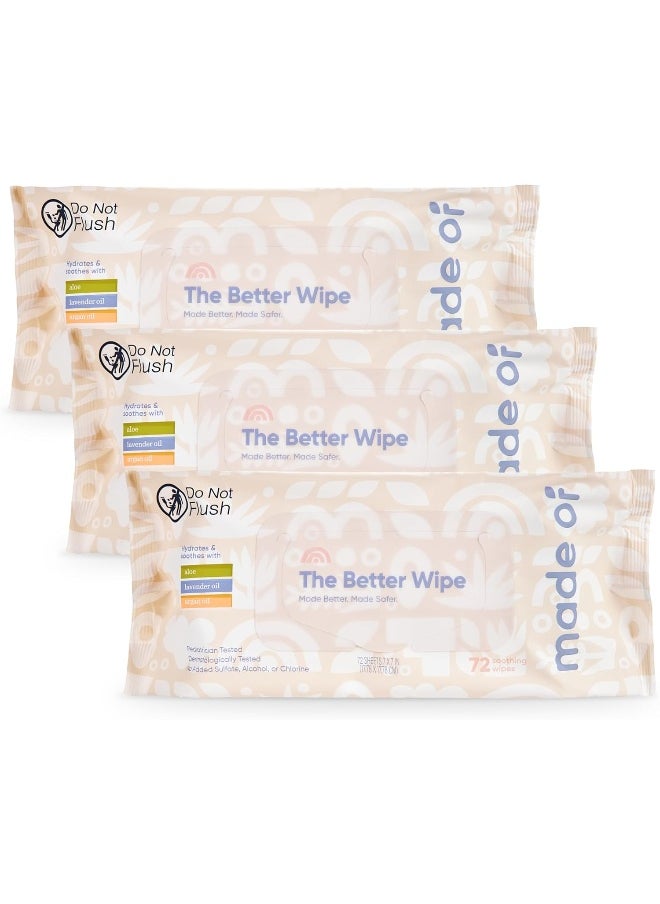 Organic Sensitive Baby Wipes - Hypoallergenic Soothing Wipes for Sensitive Skin