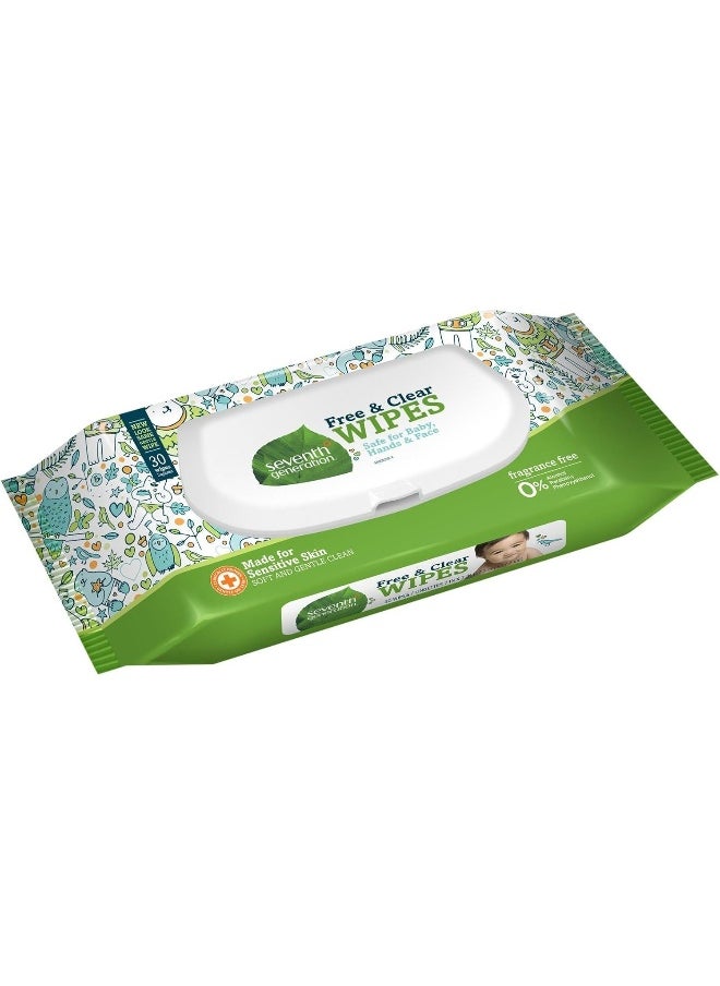 Seventh Generation Baby Wipes - Unscented - 30 ct