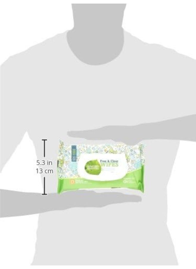 Seventh Generation Baby Wipes, Free & Clear Unscented and Sensitive, 30 count Travel Pack