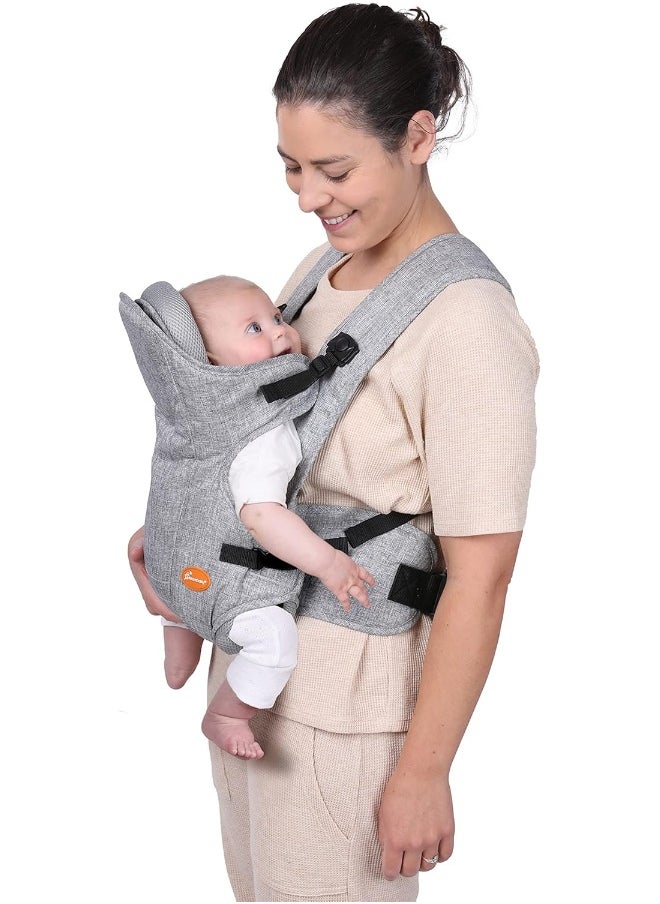 Dreambaby Oxford Adjustable 3-in-1 Position Baby Carrier - Comfortable and Stylish Baby Wrap for Newborns to Toddlers -Suitable for Children 7.5 - 33lbs (Approximately 3-12 Months of Age)