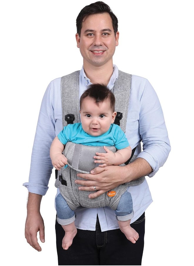 Dreambaby Oxford Adjustable 3-in-1 Position Baby Carrier - Comfortable and Stylish Baby Wrap for Newborns to Toddlers -Suitable for Children 7.5 - 33lbs (Approximately 3-12 Months of Age)
