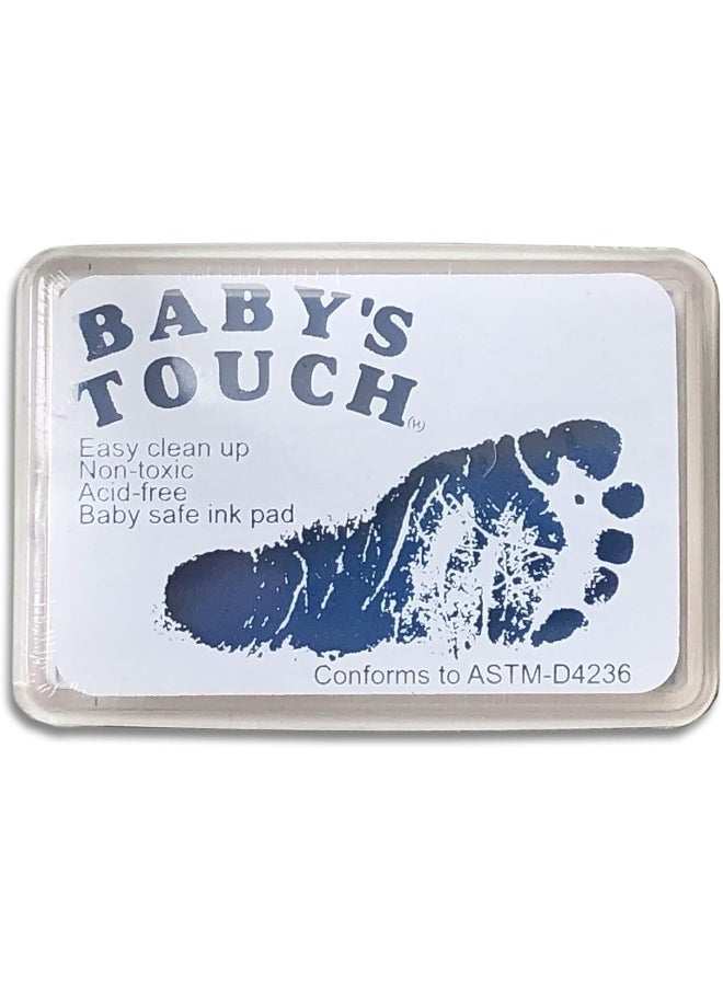 Baby's Touch Baby Safe Reusable Hand & Foot Print Ink Pads - BLUE