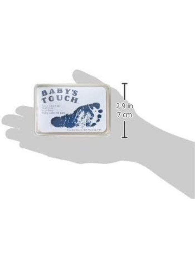 Baby's Touch Baby Safe Reusable Hand & Foot Print Ink Pads - BLUE