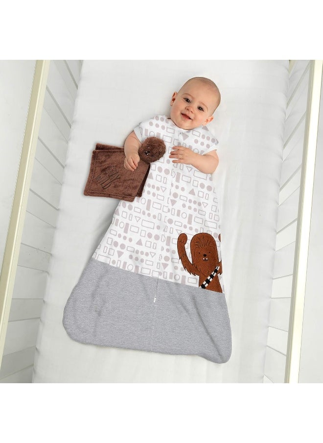 Lambs & Ivy Star Wars Chewbacca Wearable Blanket & Lovey Gift Set
