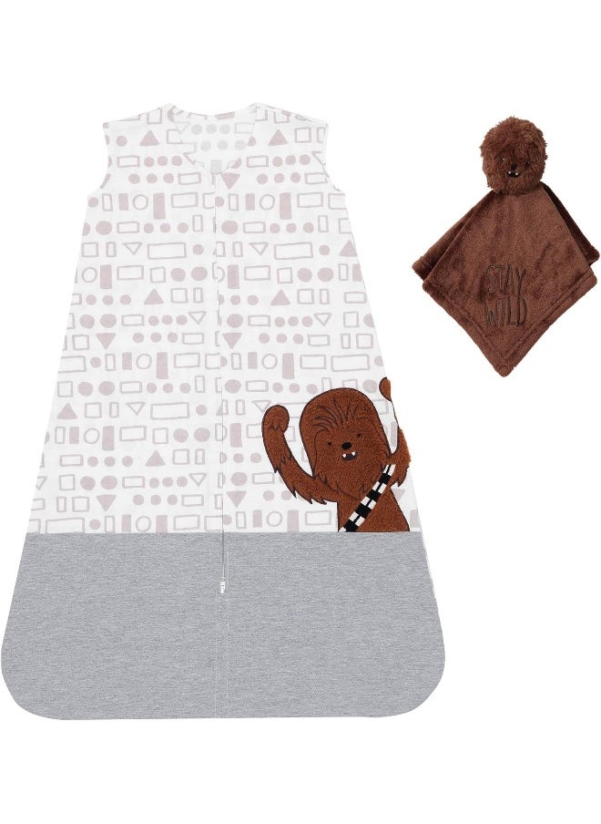 Lambs & Ivy Star Wars Chewbacca Wearable Blanket & Lovey Gift Set