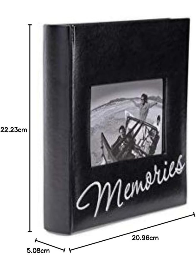 Malden International Designs Memories Cursive 2-Up With Memo Space Photo Album