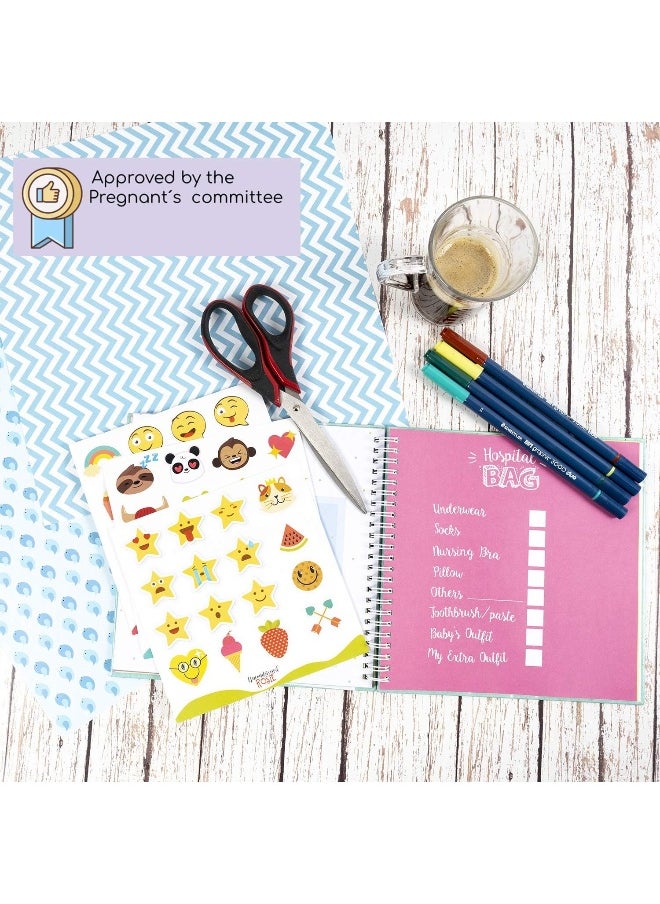 Unconditional ROSIE My Belly Book | Pregnancy Journal and Baby Memory Book with Stickers | Baby's Scrapbook and Photo Album | Pregnancy Journals for First Time Moms | Pregnancy Journal Memory Book