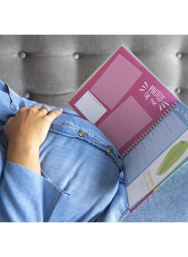 Unconditional ROSIE My Belly Book | Pregnancy Journal and Baby Memory Book with Stickers | Baby's Scrapbook and Photo Album | Pregnancy Journals for First Time Moms | Pregnancy Journal Memory Book