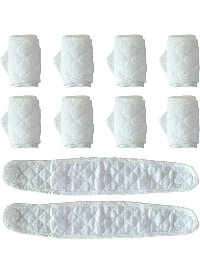 Topwon 10 Pcs Baby Belly Band Newborn Belly Binder Infant Umbilical Cord Band Belly Button Warp Registry Must Haves Gift Cotton