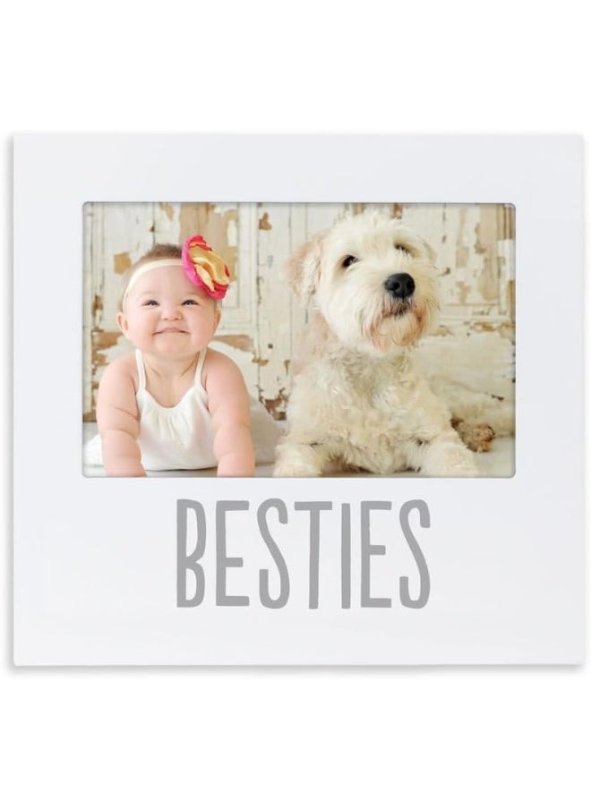 Pearhead Bestie and Baby Frame, Baby and Pet Keepsake Frame, 4