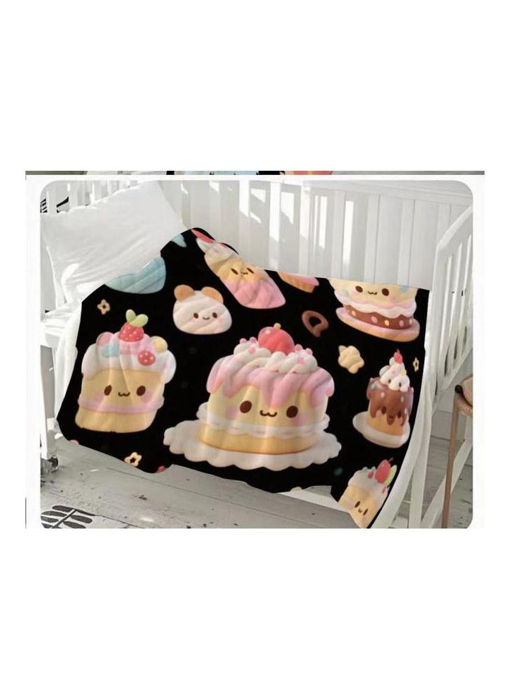 Flannel thin blanket (warm and comfortable, suitable for sleep, gaming, dust removal and sandproof) 150cm*200cm - 60