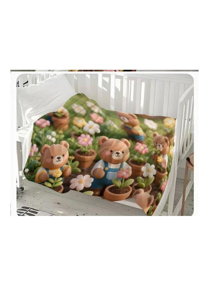 Flannel thin blanket (warm and comfortable, suitable for sleep, gaming, dust removal and sandproof) 150cm*200cm - 407