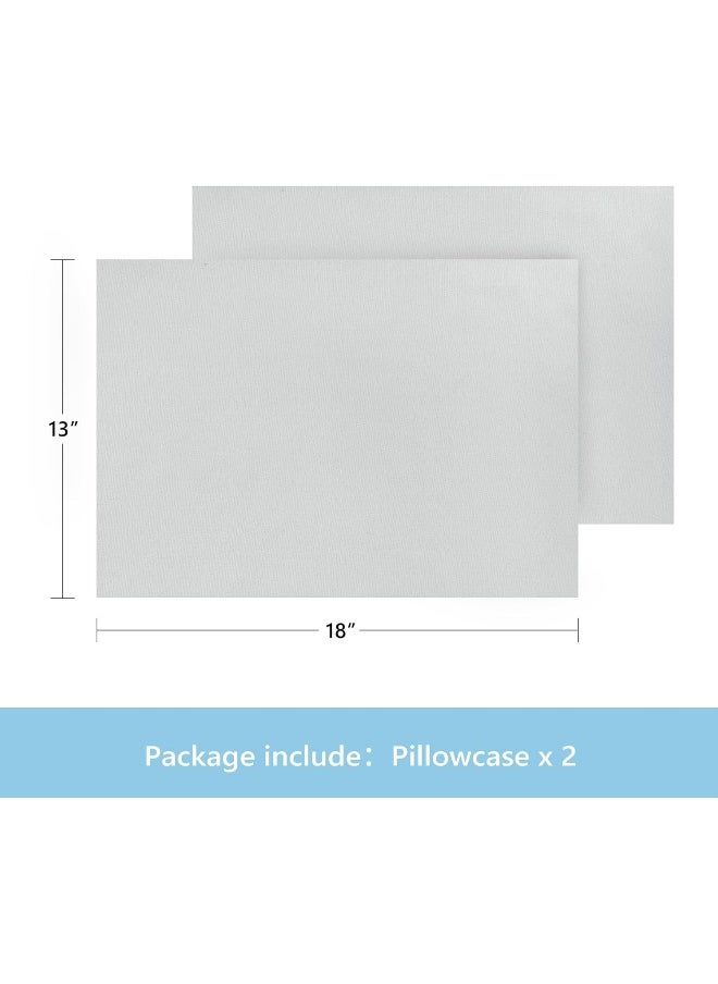 TILLYOU Toddler Pillowcase 2 Pack with Envelope Closure, 13