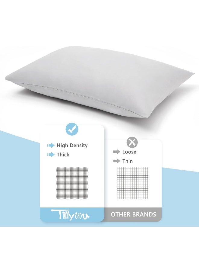 TILLYOU Toddler Pillowcase 2 Pack with Envelope Closure, 13