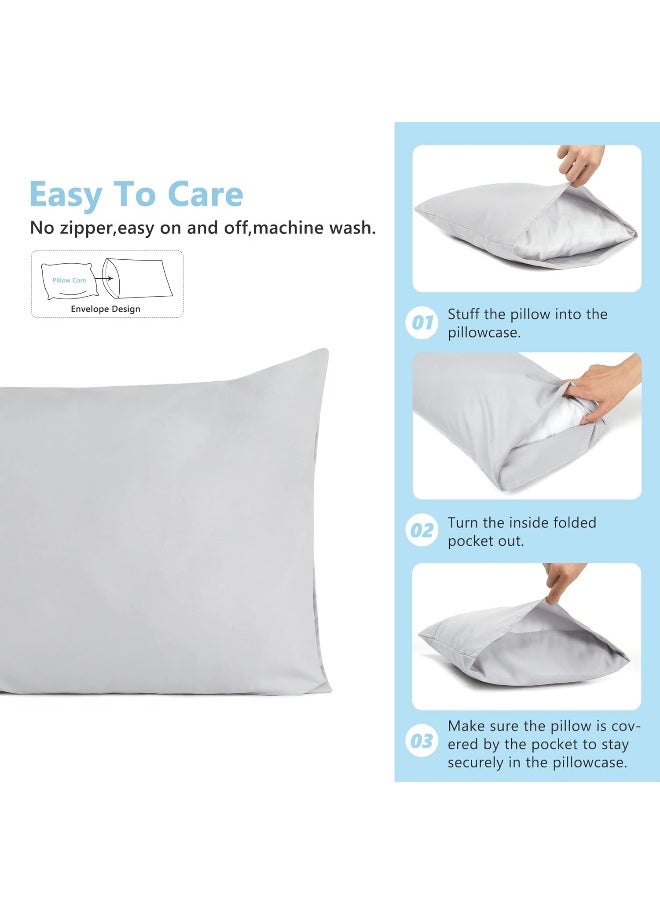 TILLYOU Toddler Pillowcase 2 Pack with Envelope Closure, 13