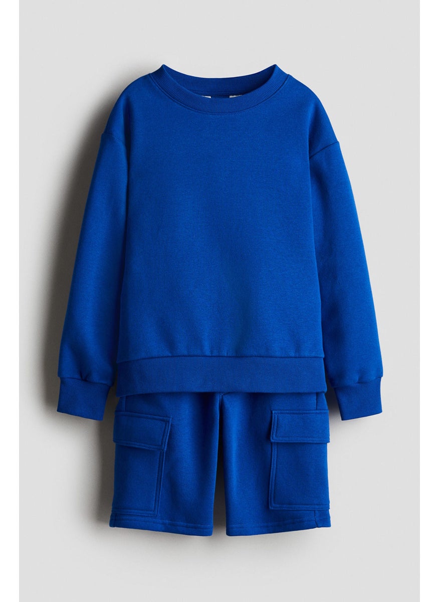 2-Piece Sweatshirt And Shorts Set