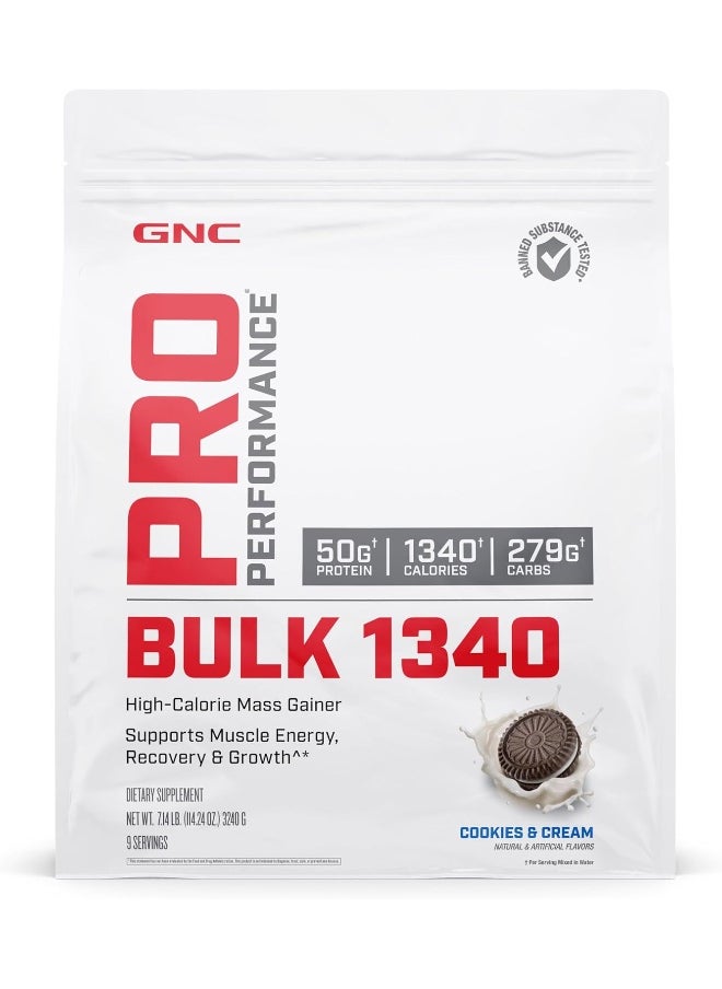GNC Pro Performance Bulk 1340 - Cookies & Cream