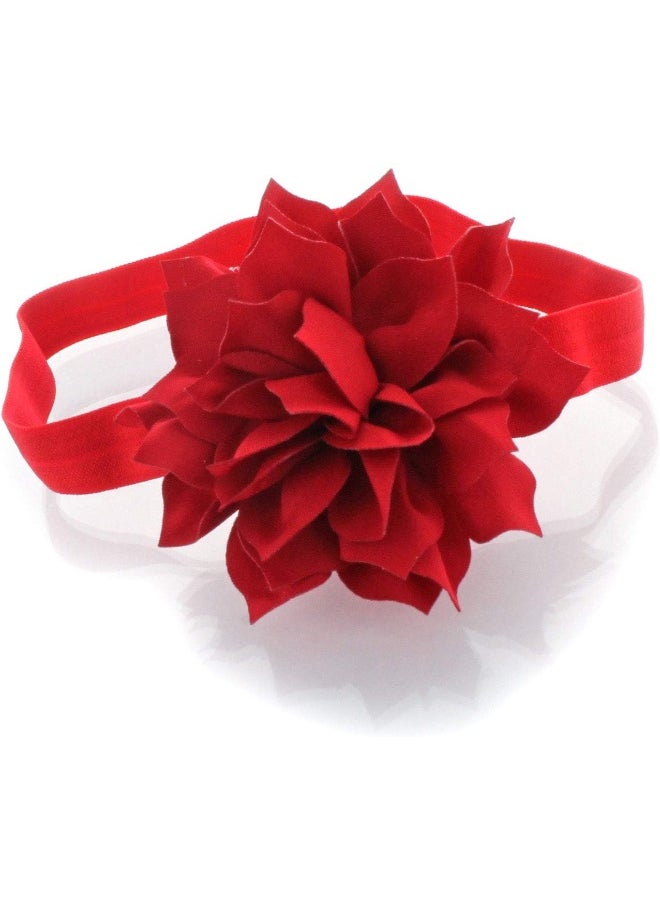 My Lello Baby Petal Flower Headbands Mixed Colors 2-Pack (Red/Navy)