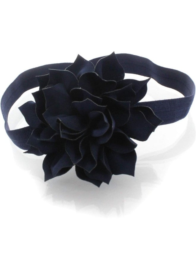 My Lello Baby Petal Flower Headbands Mixed Colors 2-Pack (Red/Navy)