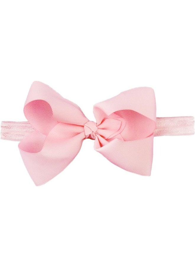 RuffleButts® Girls Pink Bow Headband - One Size