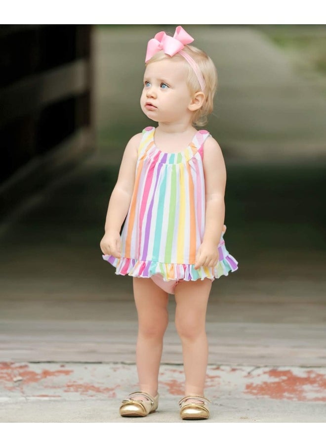 RuffleButts® Girls Pink Bow Headband - One Size