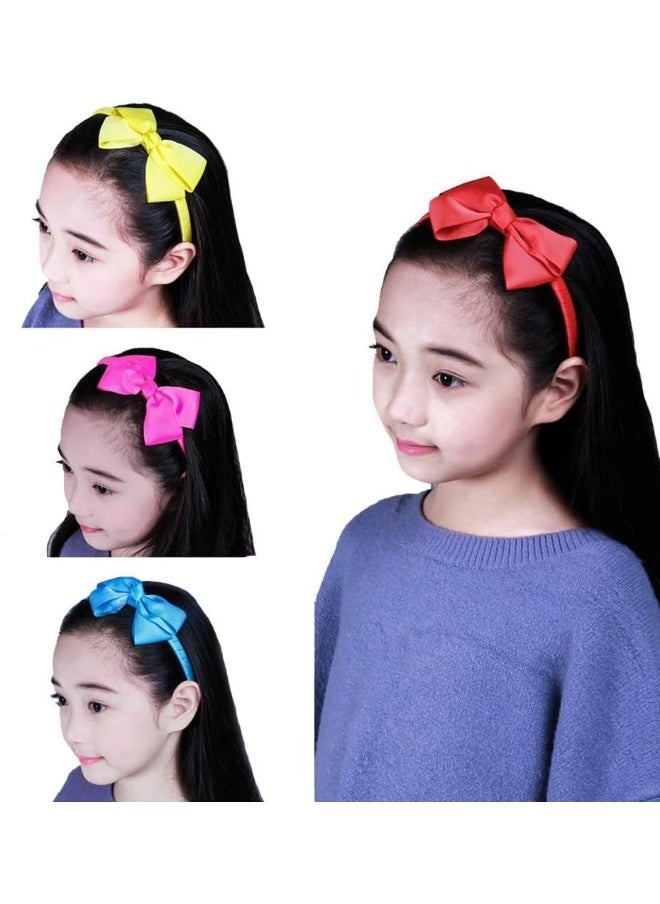 7Rainbows (Light Blue) - Cute Light Blue Bow Headband for Girls Toddlers