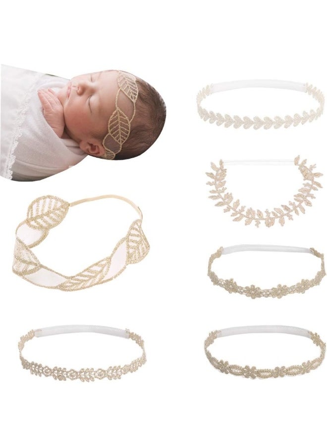 Rabbit Ears Cloth Bow-Stretch Headbands for Baby Toddler Girls Birthday, Party, Shower (Multicolored MQ0811)