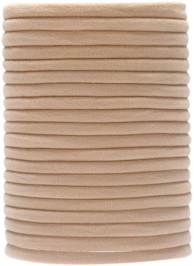 inSowni 50 Pack Super Soft Stretchy DIY Solid Nylon Headbands Baby Hair Bands One Size Fits All (Khaki)