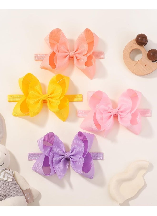 jollybows 20pcs Baby Girls Grosgrain Ribbon Hair Bows Headbands 6