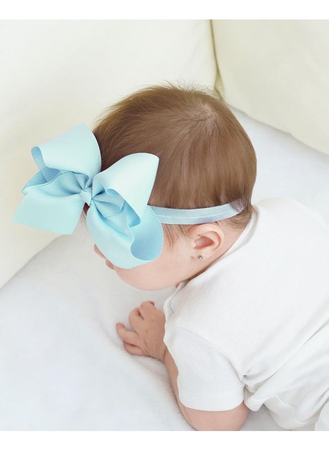 jollybows 20pcs Baby Girls Grosgrain Ribbon Hair Bows Headbands 6