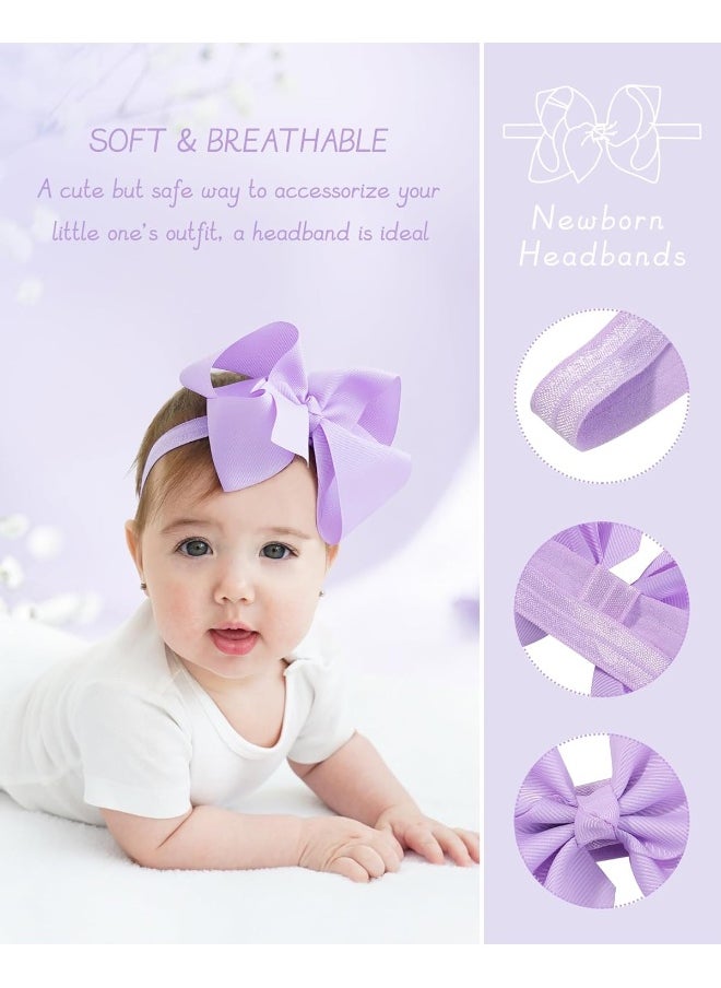 jollybows 20pcs Baby Girls Grosgrain Ribbon Hair Bows Headbands 6