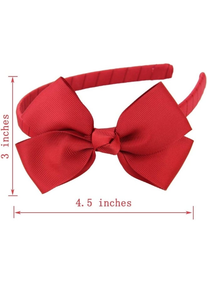 7Rainbows Fashion Cute Navy Blue Bow Headband for Girls Toddlers