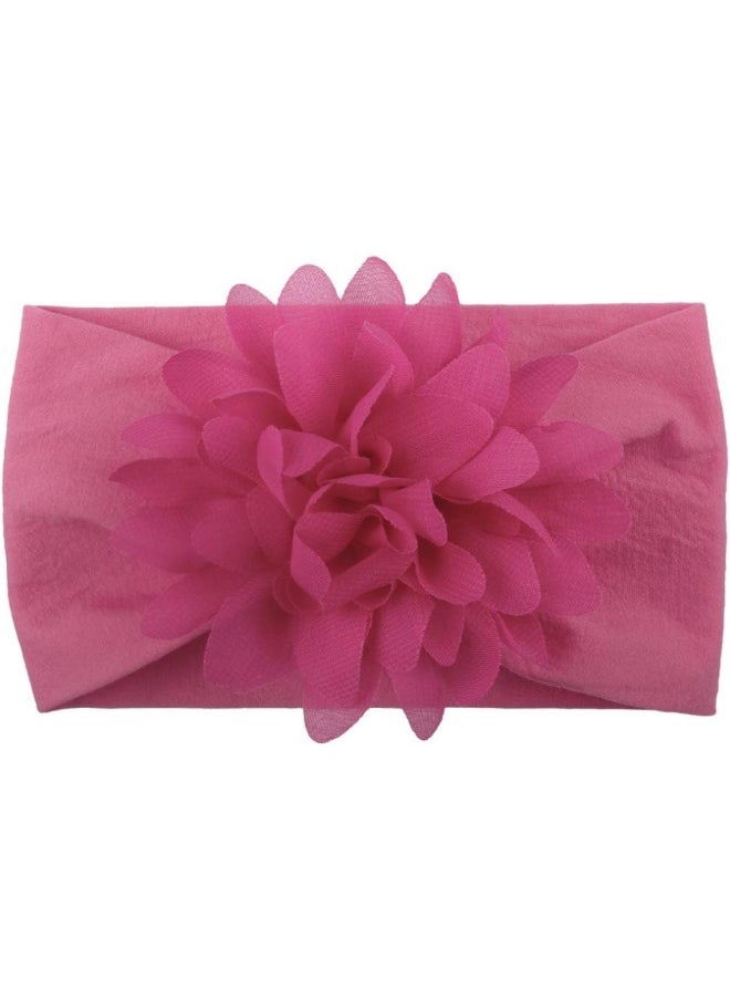 Toptim Baby Head Wrap Chiffon Flowers Newborn Infant Soft Nylon Headbands