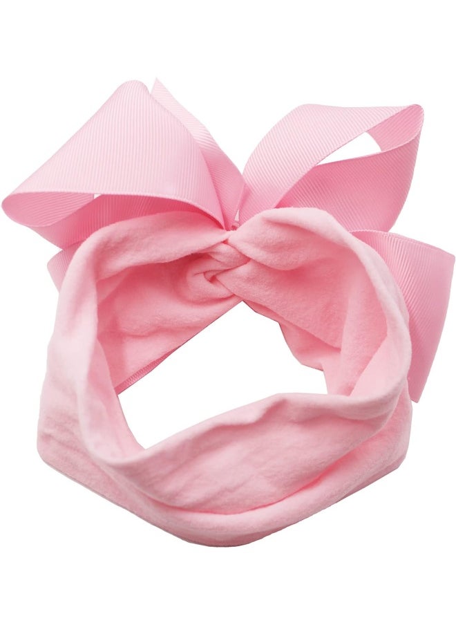 CellElection 20PCS Baby Girls Soft Nylon Headbands 6Inch Big Bows Elastic Nylon Hairbands Hair Accessories for Newborns Infants Toddlers Kids