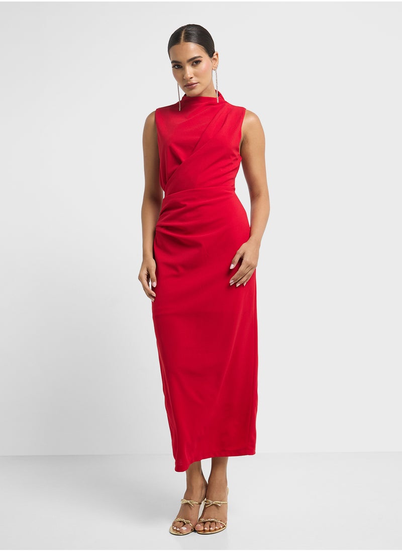Ruched Shift Dress