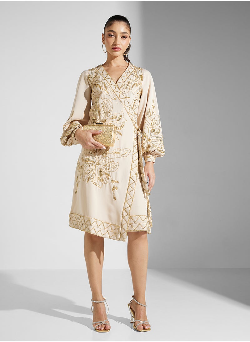 Embellished Midi Dress