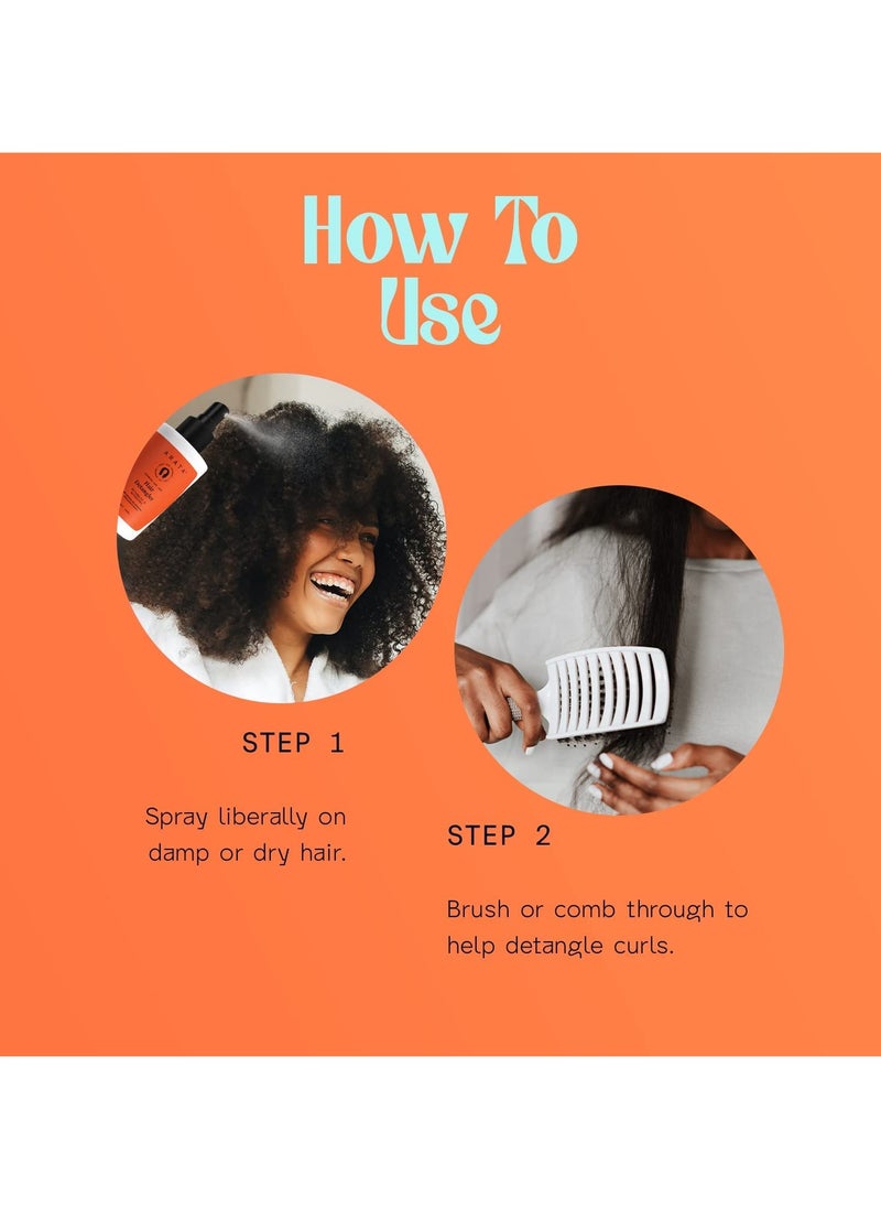 Arata Advanced Curl Care Hair Detangler (100ML) Detangler Refreshes and Strengthens Curls Hyaluronic Acid Niacinamide Barley Protein and Vitamin E Powerful Refresh Routine CG Approved
