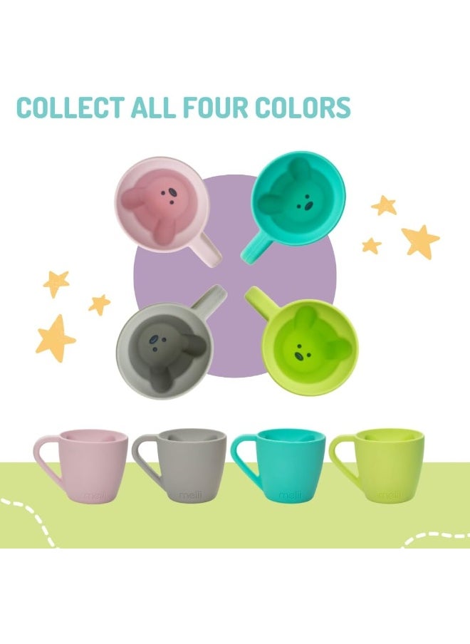 melii Silicone Mug for Kids 6.8 oz - Pretend Play, Durable, BPA Free, Food Grade Silicone Cup for Hot and Cold Drinks - Dishwasher & Microwave Safe, 2 Pack
