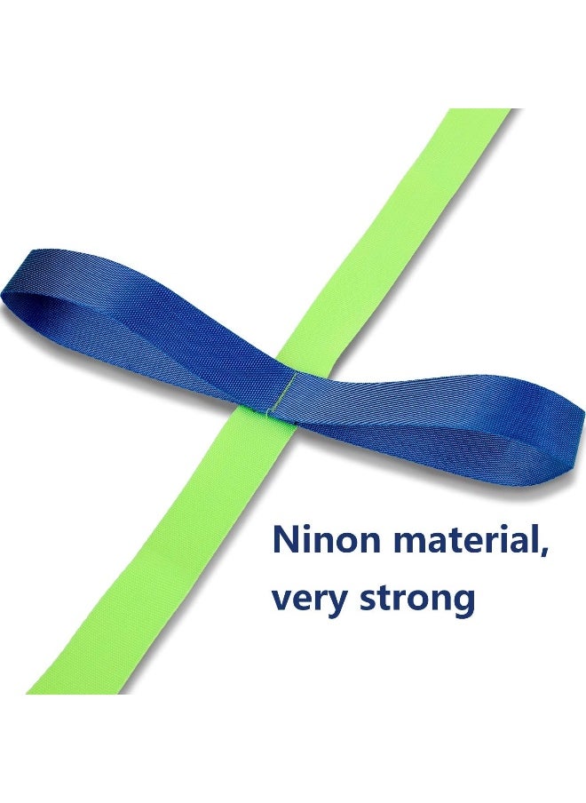TecUnite 2 Packs Short Walking Rope with 12 Handles for Preschool Children Toddlers Daycare Schools Teachers
