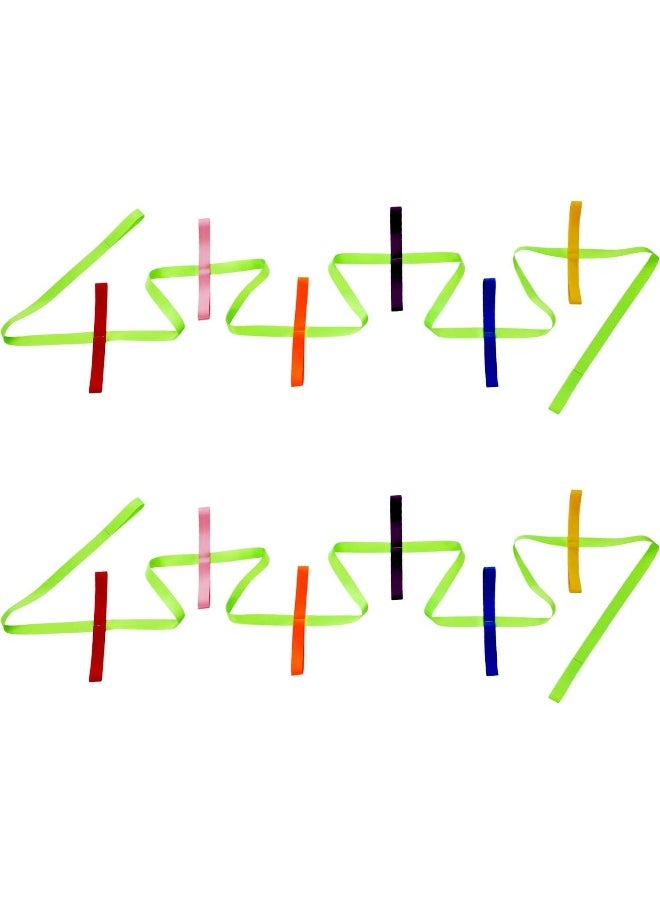 TecUnite 2 Packs Short Walking Rope with 12 Handles for Preschool Children Toddlers Daycare Schools Teachers