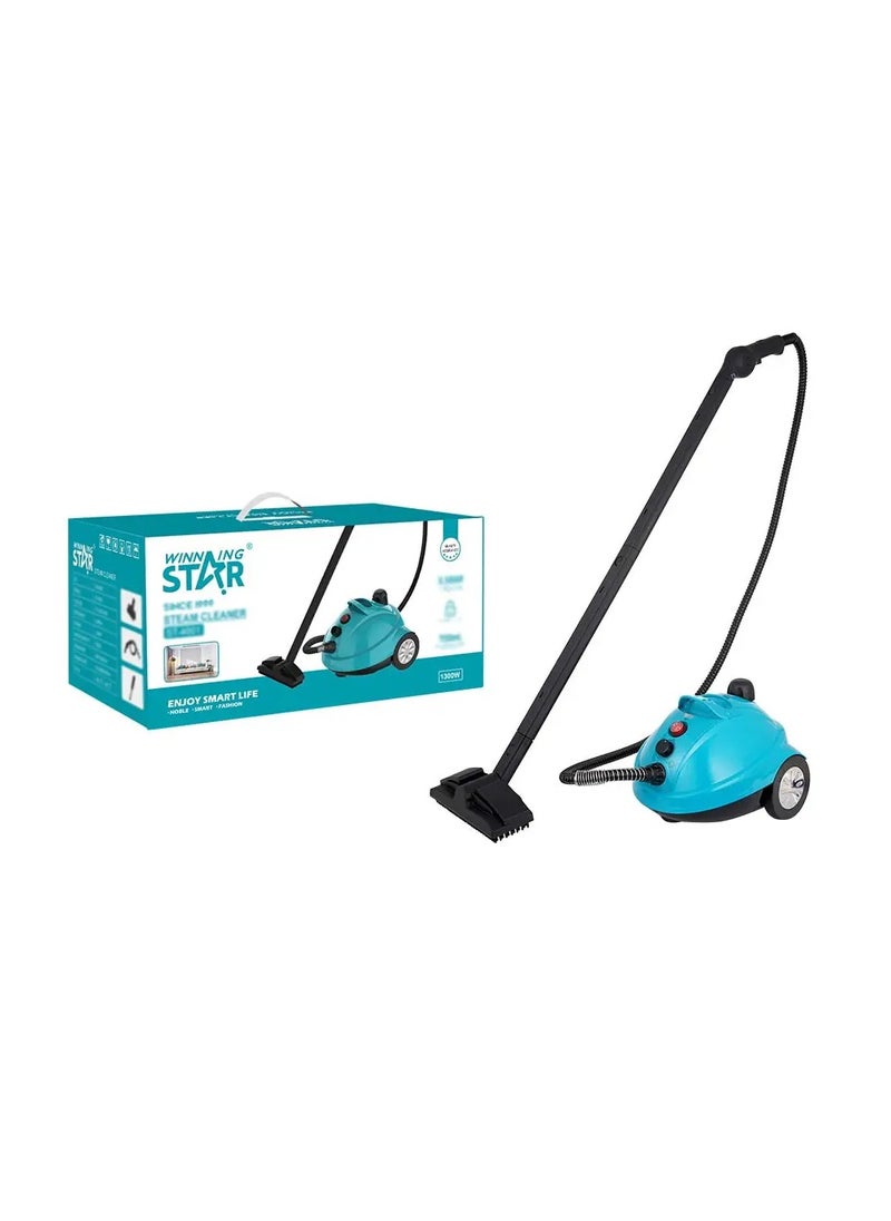 WINNING STAR 1300W High Pressure Handheld Steam Cleaner, Wet & Dry, Adjustable Steam, 700ml Boiler, with Multiple Nozzles – ST-4601